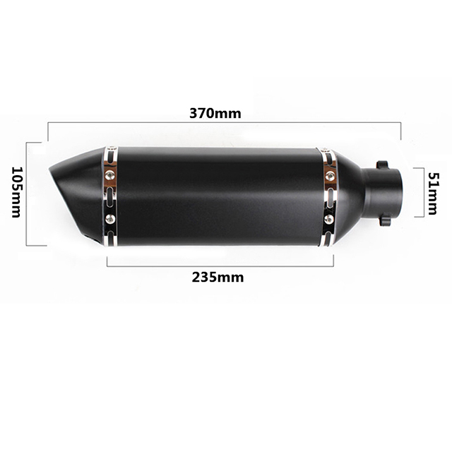 Exhaust Muffler Pipe Link Pipe For Kawasaki ER6N 2012-2016