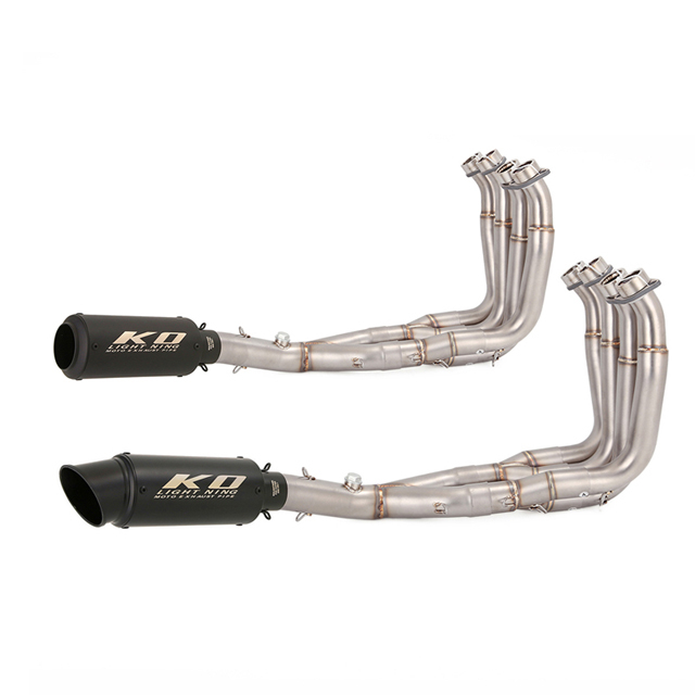 Exhaust System For Yamaha R6 Exhaust Muffler Pipe Header Front Link 2006-2016