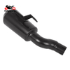 2023-2025 Triumph Scrambler 400X Speed 400 Slip On Exhaust Tips Black Muffler