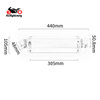 51mm Universal Exhaust Tail Pipe with Removable DB Killer Triangle Muffler 310mm 370 440mm