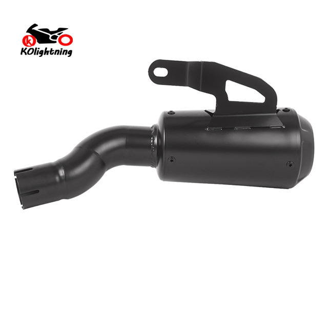 2023-2025 Triumph Scrambler 400X Speed 400 Slip On Exhaust Tips Black Muffler