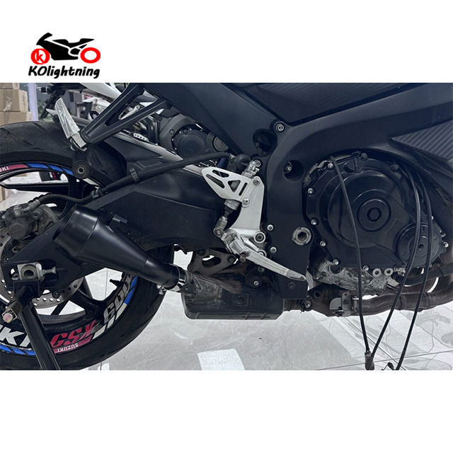 Suzuki GSXR 600 750 2011-2026 Black Muffler Exhaust Pipe