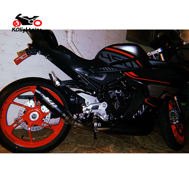 Motorcycle Exhaust System Header and Muffler